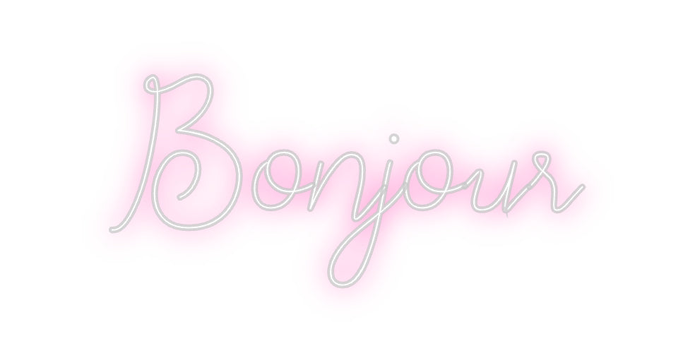 Néon personnalisé: Bonjour