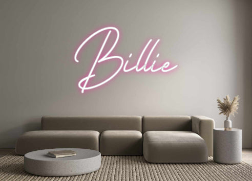 Néon personnalisé: Billie