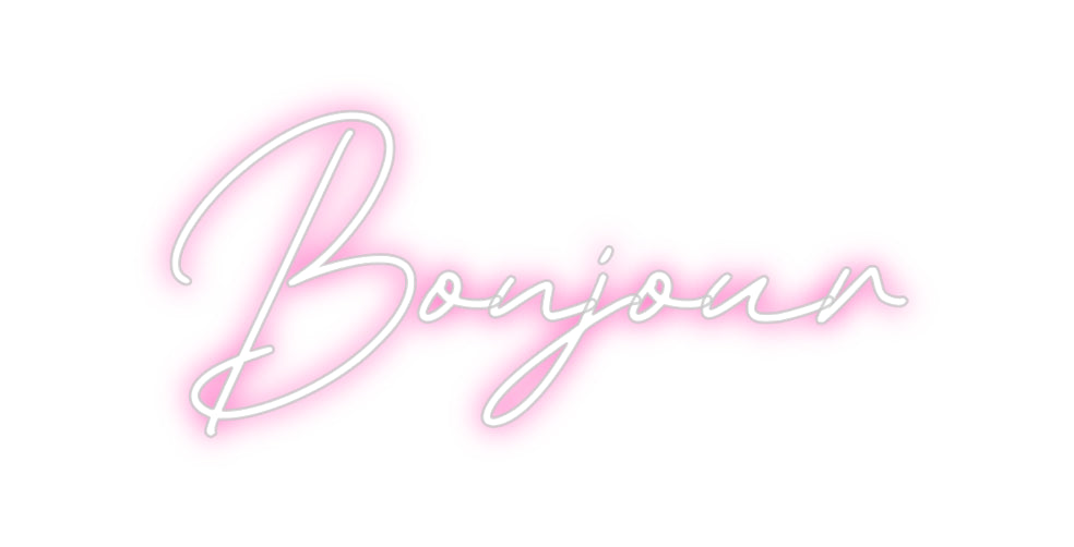Néon personnalisé: Bonjour
