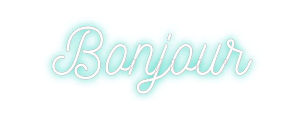 Néon personnalisé: Bonjour
