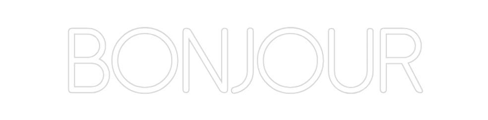 Néon personnalisé: Bonjour