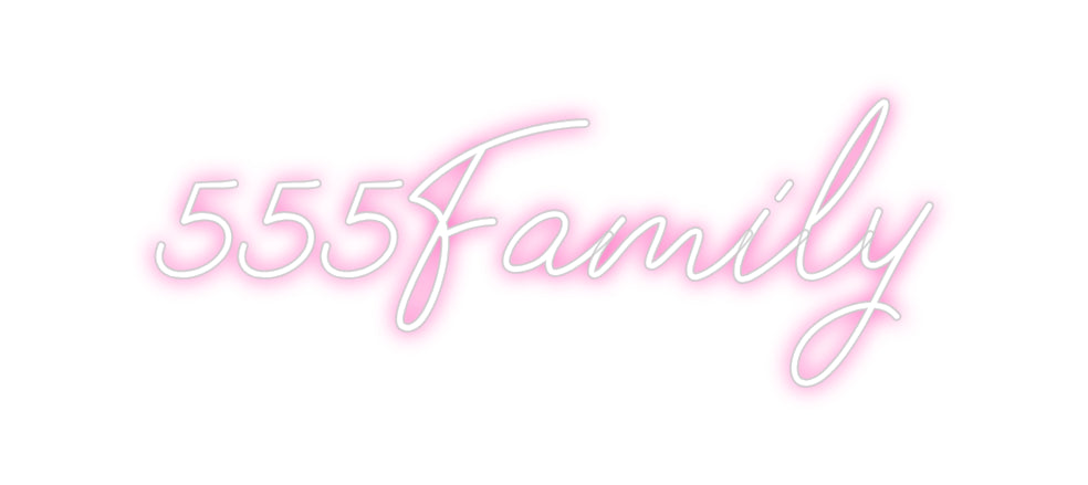 Néon personnalisé: 555Family