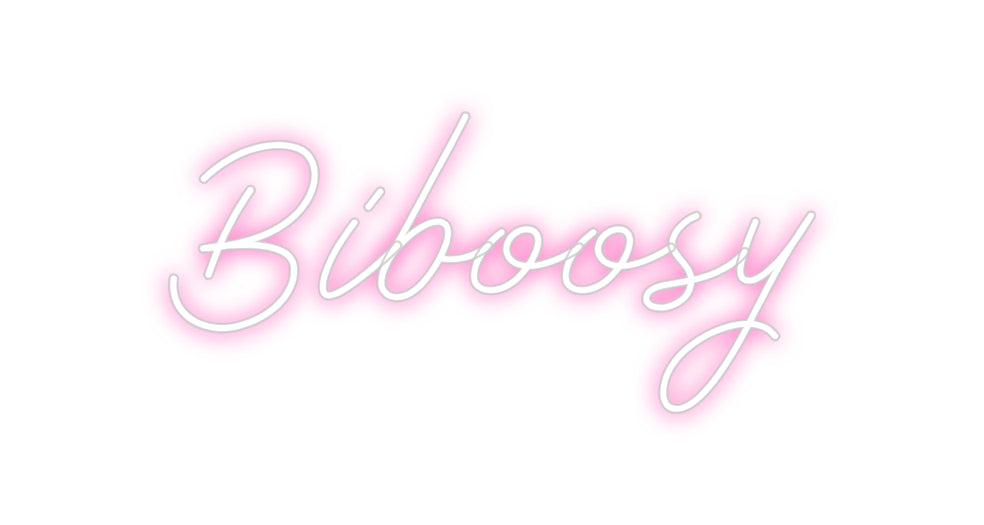 Néon personnalisé: Biboosy