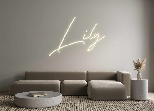 Néon personnalisé: Lily