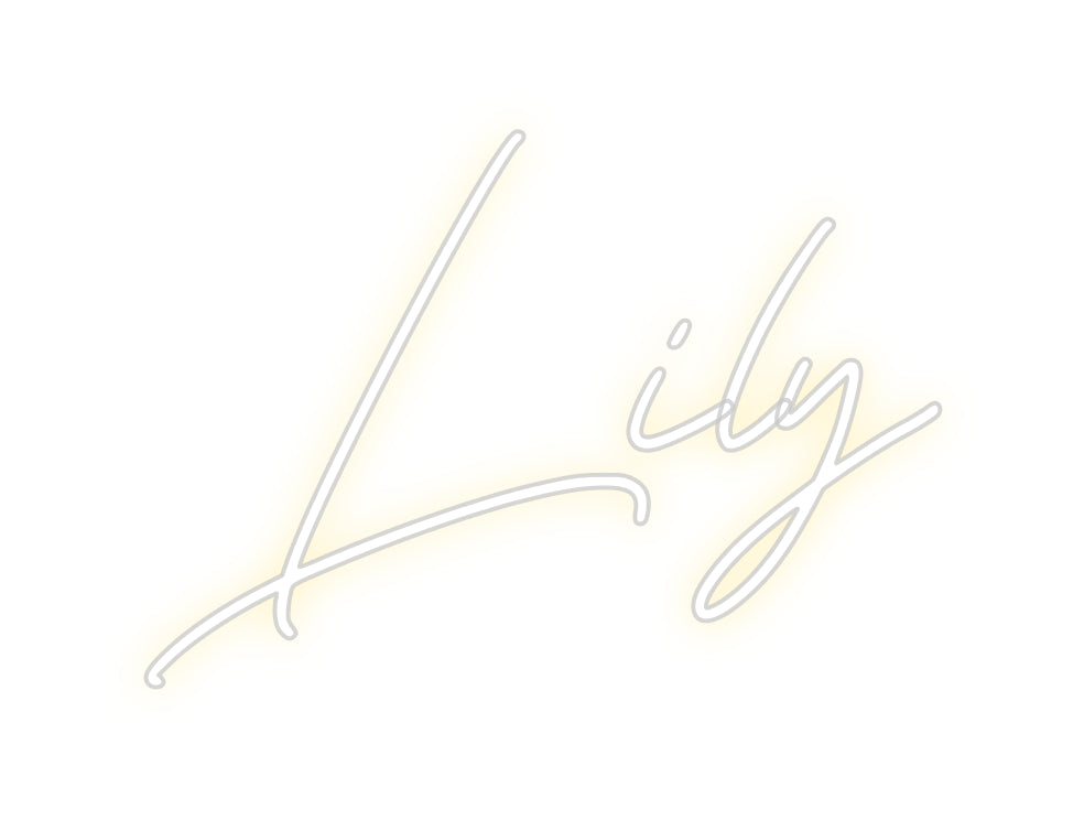Néon personnalisé: Lily