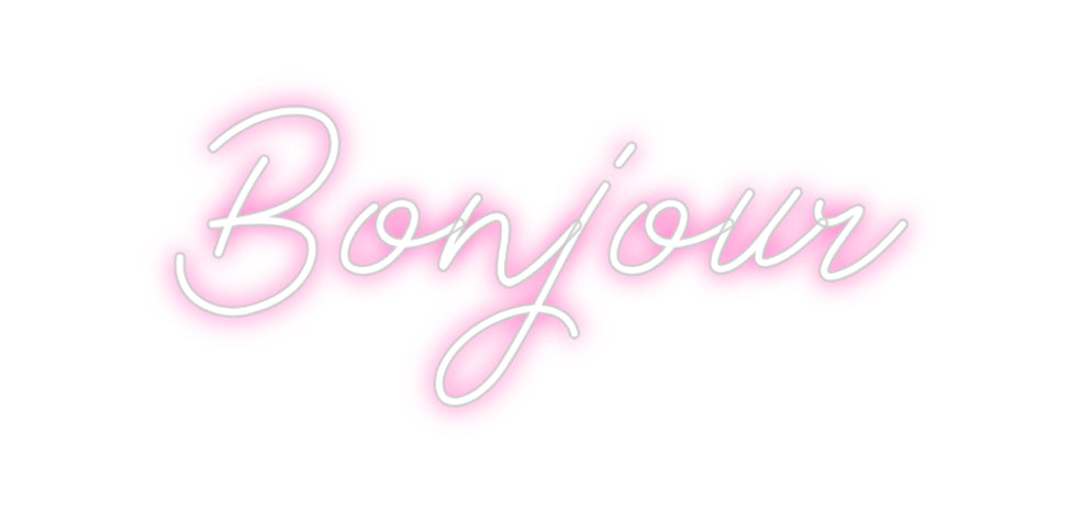 Néon personnalisé: Bonjour