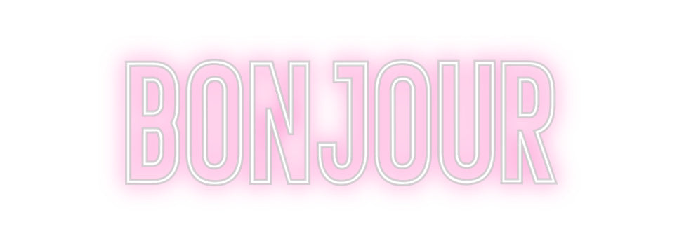 Néon personnalisé: Bonjour