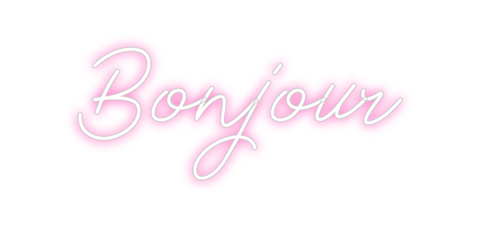 Néon personnalisé: Bonjour