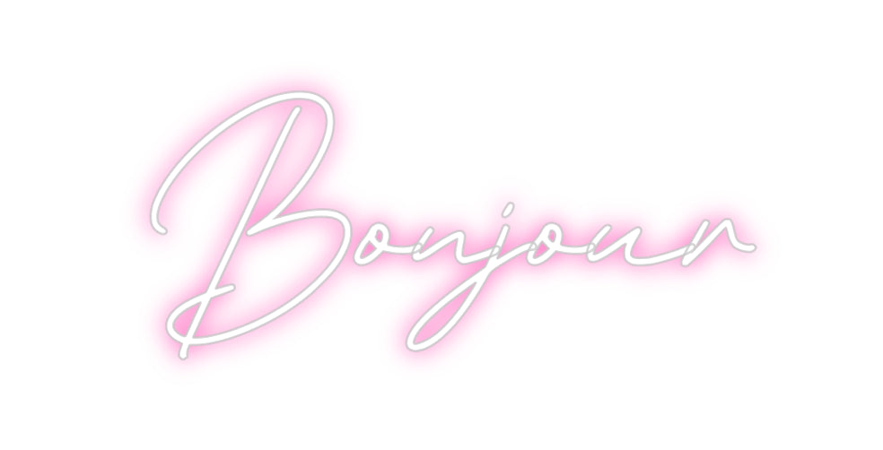 Néon personnalisé: Bonjour