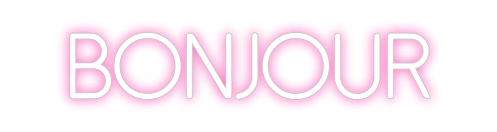 Néon personnalisé: Bonjour