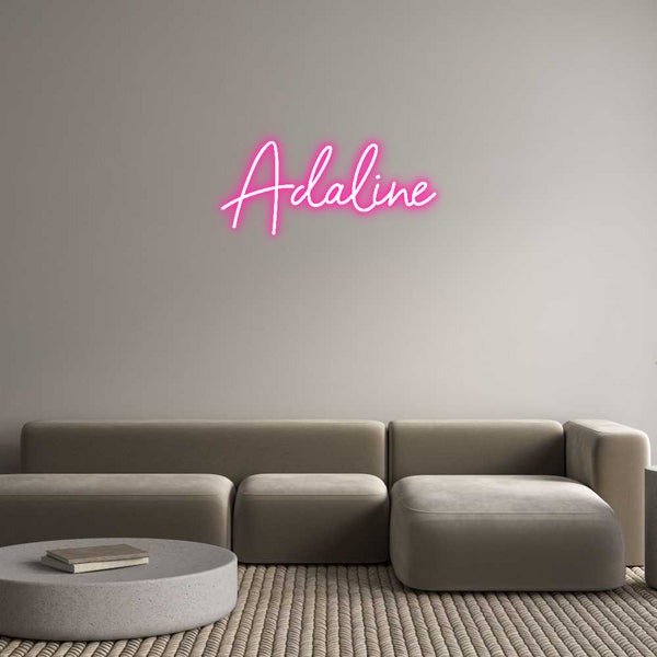 Néon personnalisé: Adaline