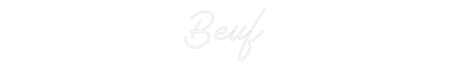 Néon personnalisé: Beuf