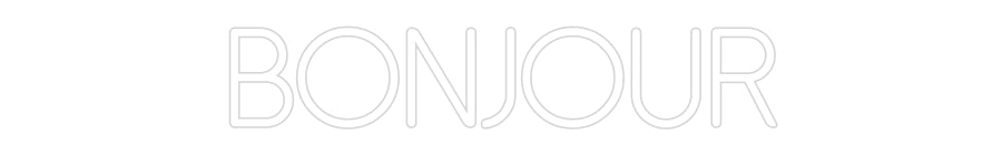 Néon personnalisé: Bonjour