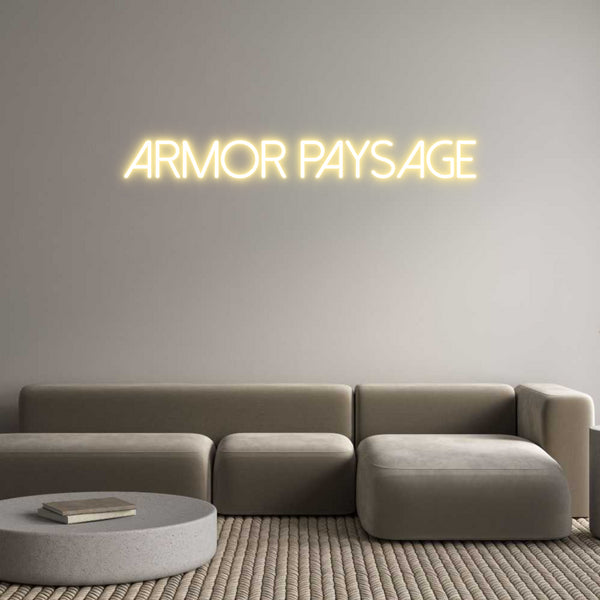 Néon personnalisé: Armor Paysage