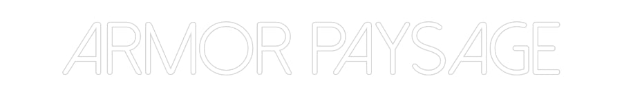 Néon personnalisé: Armor Paysage