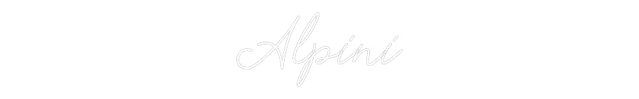 Néon personnalisé: Alpini