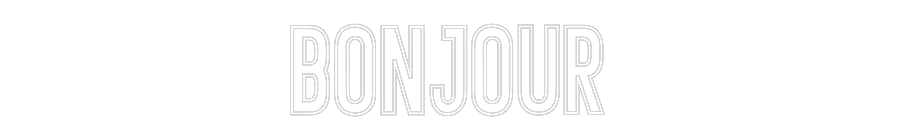 Néon personnalisé: Bonjour