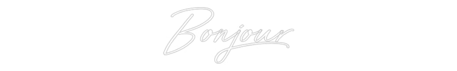 Néon personnalisé: Bonjour