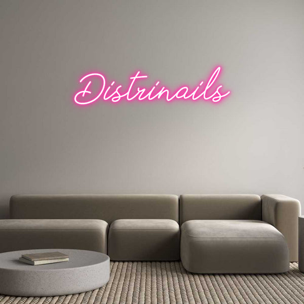 Néon personnalisé: Distrinails