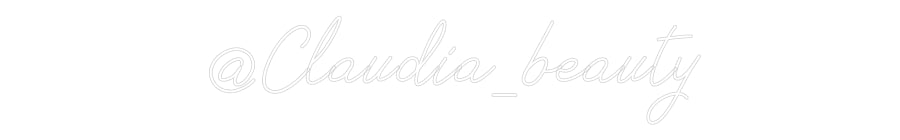 Néon personnalisé: @Claudia_beauty