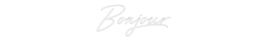 Néon personnalisé: Bonjour