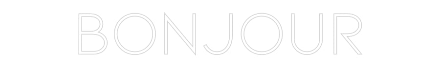 Néon personnalisé: Bonjour