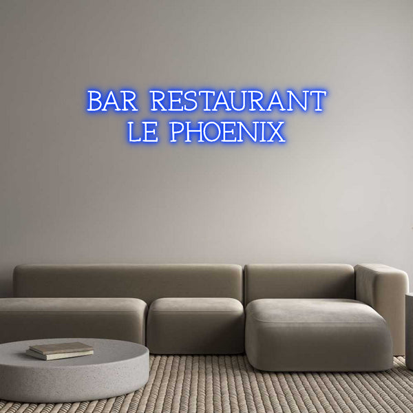 Néon personnalisé: BAR RESTAURAN...