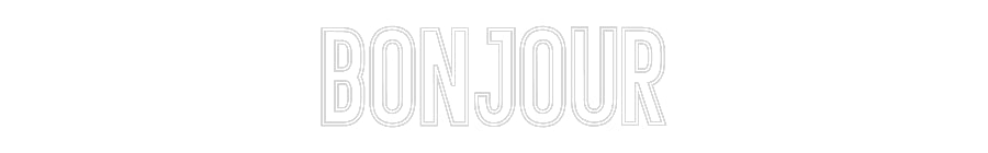 Néon personnalisé: Bonjour