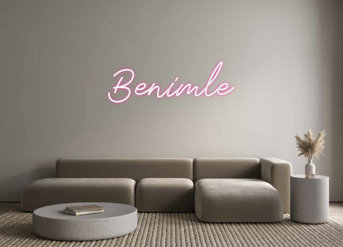 Néon personnalisé: Benimle