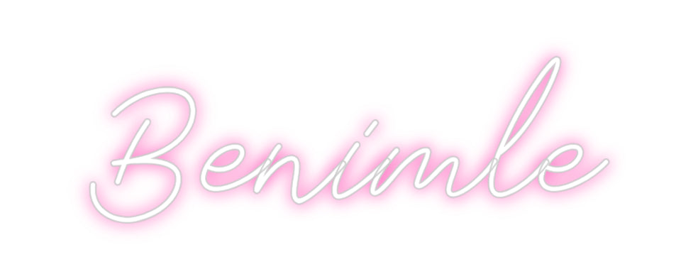 Néon personnalisé: Benimle