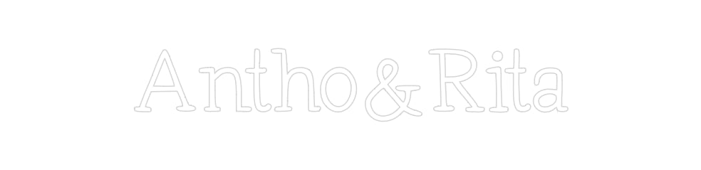 Néon personnalisé: Antho&Rita