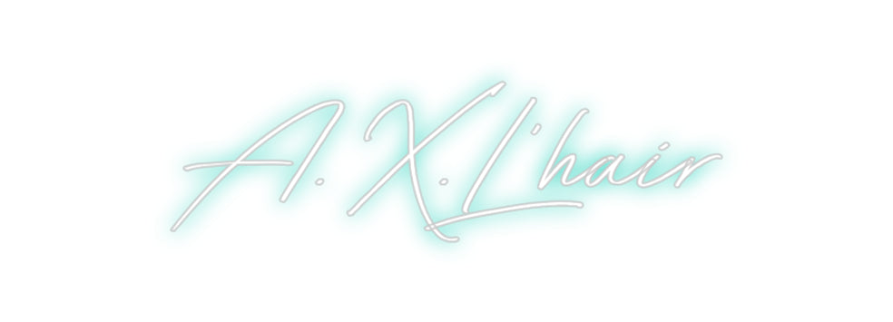 Néon personnalisé: A.X.L'hair