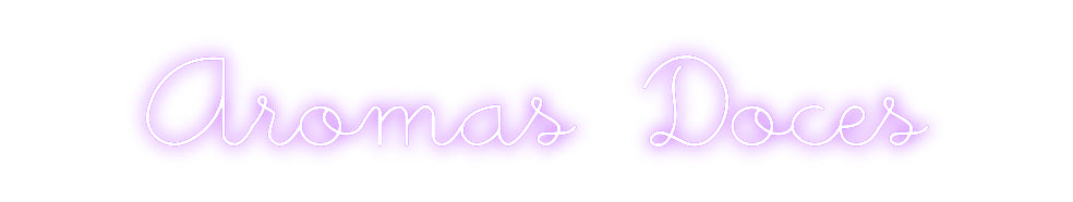 Néon personnalisé: Aromas Doces
