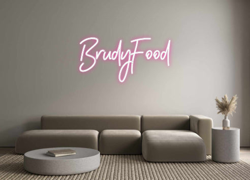 Néon personnalisé: BrudyFood