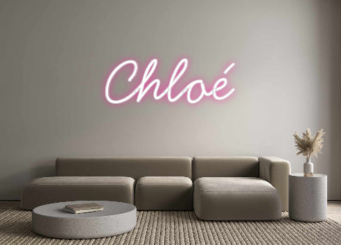 Néon personnalisé: Chloé