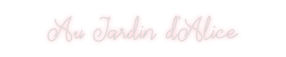 Néon personnalisé: Au Jardin d'A...