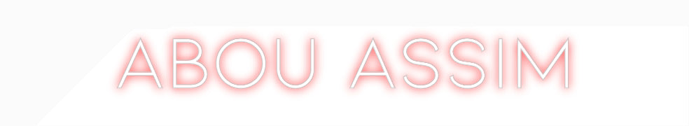 Néon personnalisé: Abou Assim