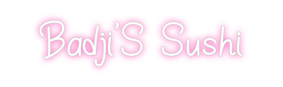 Néon personnalisé: Badji’S Sushi