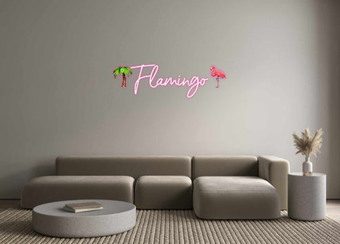 Néon personnalisé: 🌴Flamingo🦩