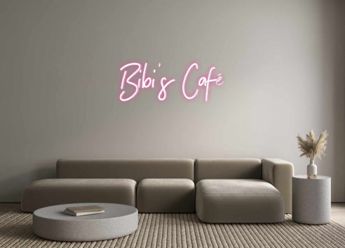 Néon personnalisé: Bibi’s Café