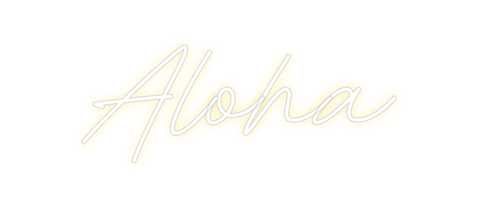 Néon personnalisé: Aloha