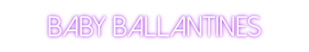 Néon personnalisé: Baby ballanti...