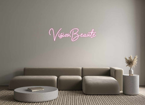 Néon personnalisé: VisionBeaute