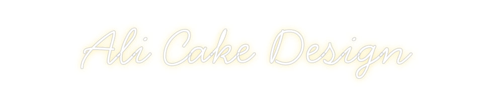 Néon personnalisé: Ali Cake Design