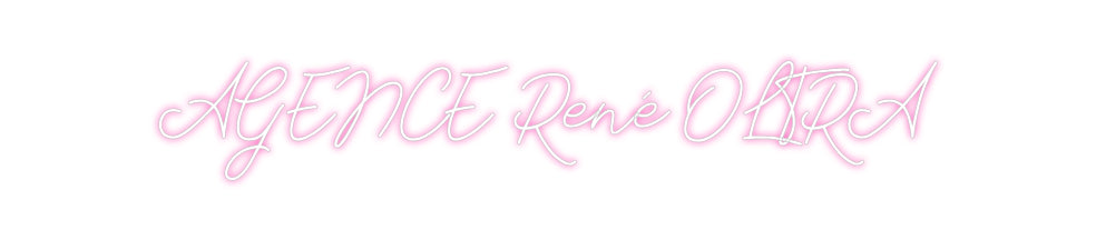 Néon personnalisé: AGENCE René O...
