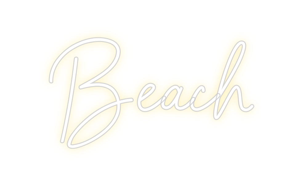 Néon personnalisé: Beach