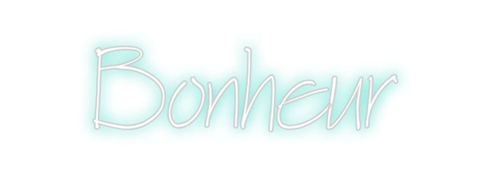 Néon personnalisé: Bonheur