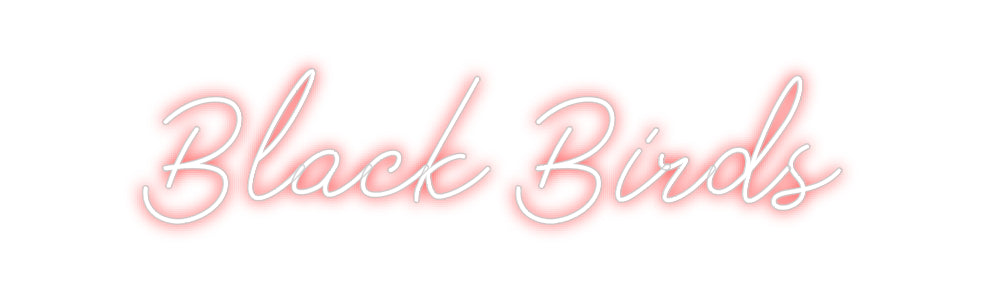Néon personnalisé: Black Birds