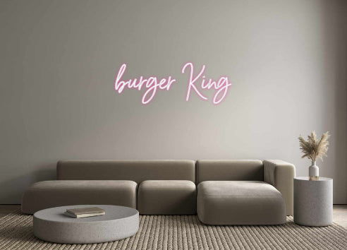 Néon personnalisé: burger King