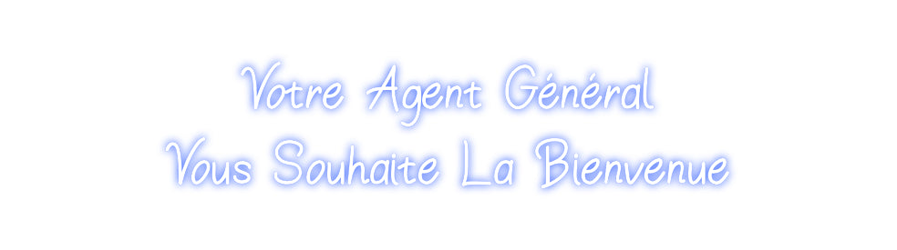 Néon personnalisé: Votre Agent G...